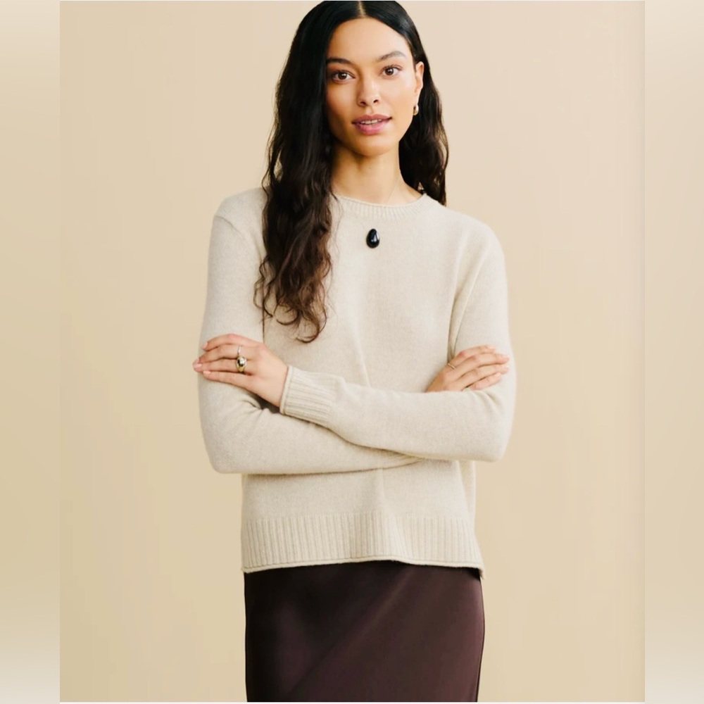 Jenni Kayne Everyday Cashmere Crewneck Sweater S